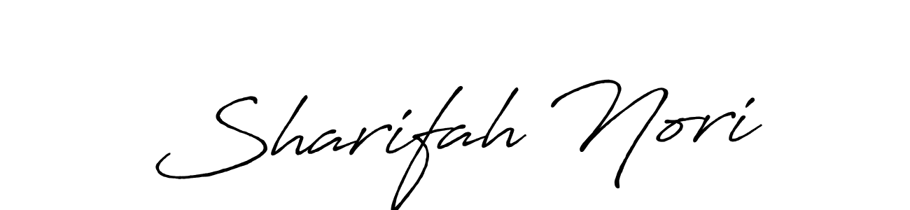 Antro_Vectra_Bolder is a professional signature style that is perfect for those who want to add a touch of class to their signature. It is also a great choice for those who want to make their signature more unique. Get Sharifah Nori name to fancy signature for free. Sharifah Nori signature style 7 images and pictures png