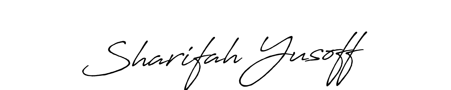 if you are searching for the best signature style for your name Sharifah Yusoff. so please give up your signature search. here we have designed multiple signature styles  using Antro_Vectra_Bolder. Sharifah Yusoff signature style 7 images and pictures png