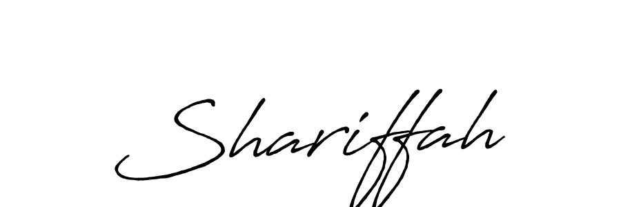 Design your own signature with our free online signature maker. With this signature software, you can create a handwritten (Antro_Vectra_Bolder) signature for name Shariffah. Shariffah signature style 7 images and pictures png