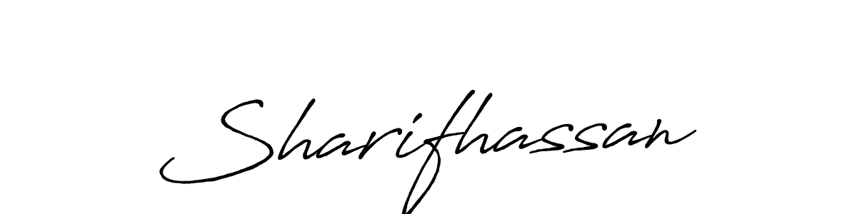 How to Draw Sharifhassan signature style? Antro_Vectra_Bolder is a latest design signature styles for name Sharifhassan. Sharifhassan signature style 7 images and pictures png