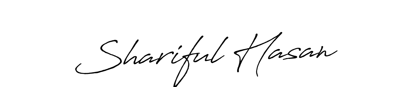 Design your own signature with our free online signature maker. With this signature software, you can create a handwritten (Antro_Vectra_Bolder) signature for name Shariful Hasan. Shariful Hasan signature style 7 images and pictures png