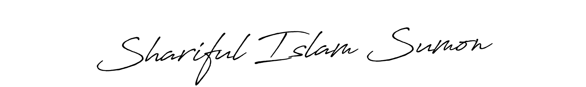 Also we have Shariful Islam Sumon name is the best signature style. Create professional handwritten signature collection using Antro_Vectra_Bolder autograph style. Shariful Islam Sumon signature style 7 images and pictures png