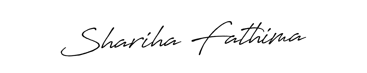 How to make Shariha Fathima signature? Antro_Vectra_Bolder is a professional autograph style. Create handwritten signature for Shariha Fathima name. Shariha Fathima signature style 7 images and pictures png