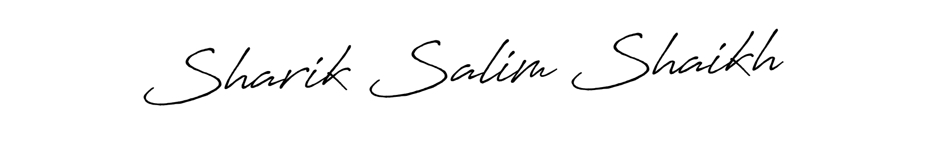 Sharik Salim Shaikh stylish signature style. Best Handwritten Sign (Antro_Vectra_Bolder) for my name. Handwritten Signature Collection Ideas for my name Sharik Salim Shaikh. Sharik Salim Shaikh signature style 7 images and pictures png