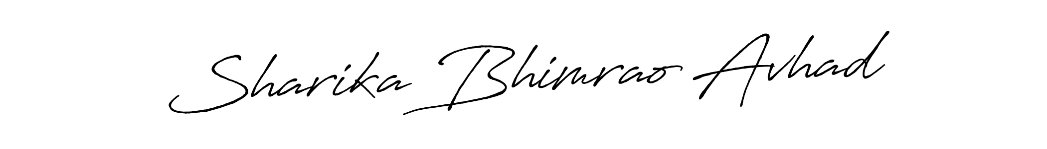 How to make Sharika Bhimrao Avhad name signature. Use Antro_Vectra_Bolder style for creating short signs online. This is the latest handwritten sign. Sharika Bhimrao Avhad signature style 7 images and pictures png