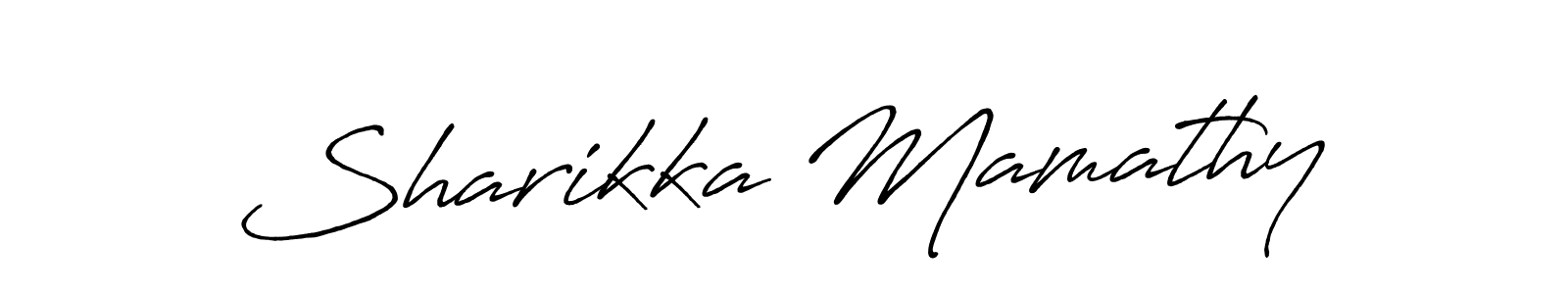 Design your own signature with our free online signature maker. With this signature software, you can create a handwritten (Antro_Vectra_Bolder) signature for name Sharikka Mamathy. Sharikka Mamathy signature style 7 images and pictures png