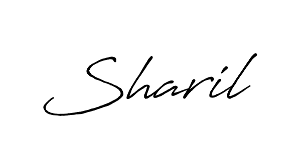 Design your own signature with our free online signature maker. With this signature software, you can create a handwritten (Antro_Vectra_Bolder) signature for name Sharil. Sharil signature style 7 images and pictures png