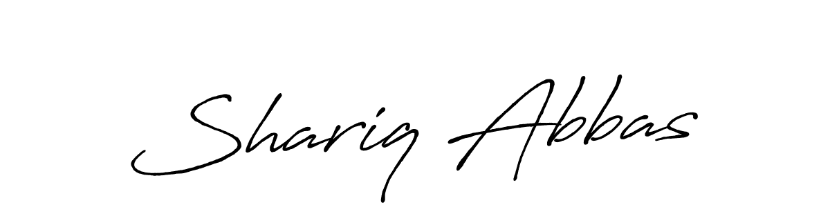 Use a signature maker to create a handwritten signature online. With this signature software, you can design (Antro_Vectra_Bolder) your own signature for name Shariq Abbas. Shariq Abbas signature style 7 images and pictures png