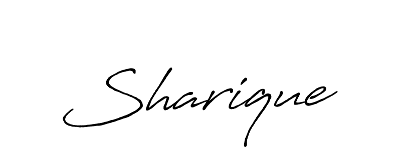 Also You can easily find your signature by using the search form. We will create Sharique name handwritten signature images for you free of cost using Antro_Vectra_Bolder sign style. Sharique signature style 7 images and pictures png