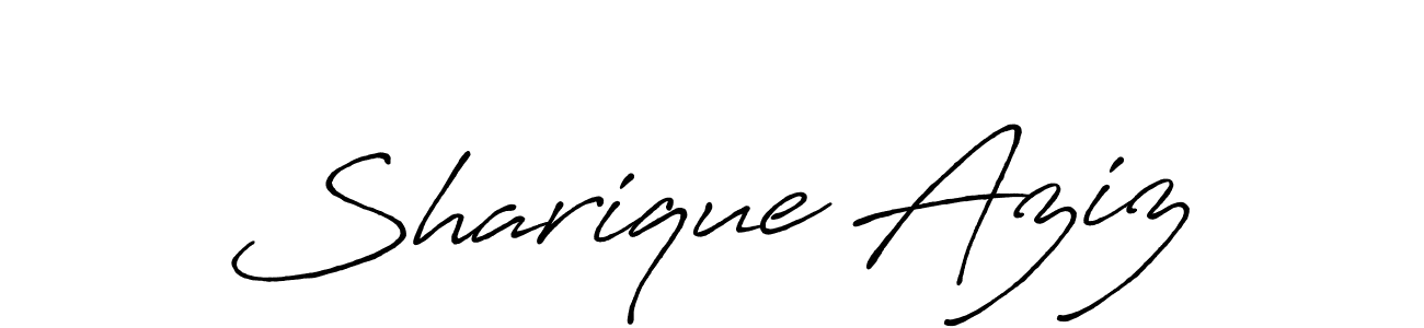It looks lik you need a new signature style for name Sharique Aziz. Design unique handwritten (Antro_Vectra_Bolder) signature with our free signature maker in just a few clicks. Sharique Aziz signature style 7 images and pictures png