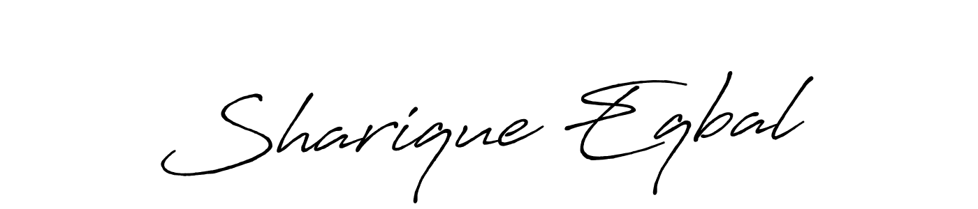 How to Draw Sharique Eqbal signature style? Antro_Vectra_Bolder is a latest design signature styles for name Sharique Eqbal. Sharique Eqbal signature style 7 images and pictures png