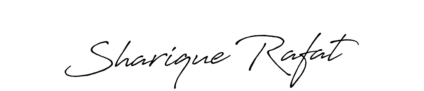 Design your own signature with our free online signature maker. With this signature software, you can create a handwritten (Antro_Vectra_Bolder) signature for name Sharique Rafat. Sharique Rafat signature style 7 images and pictures png