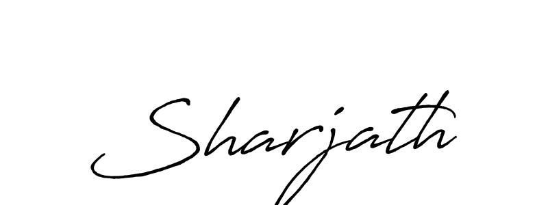 It looks lik you need a new signature style for name Sharjath. Design unique handwritten (Antro_Vectra_Bolder) signature with our free signature maker in just a few clicks. Sharjath signature style 7 images and pictures png