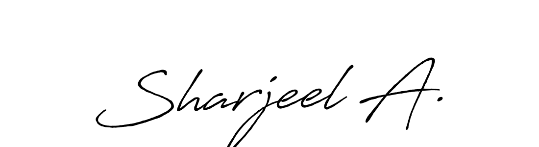 Make a beautiful signature design for name Sharjeel A.. Use this online signature maker to create a handwritten signature for free. Sharjeel A. signature style 7 images and pictures png