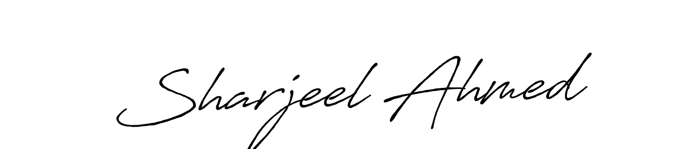How to Draw Sharjeel Ahmed signature style? Antro_Vectra_Bolder is a latest design signature styles for name Sharjeel Ahmed. Sharjeel Ahmed signature style 7 images and pictures png