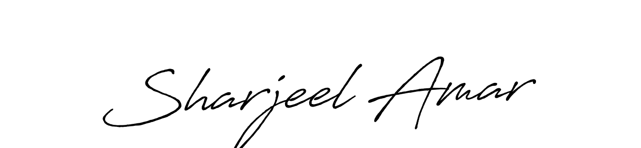 Create a beautiful signature design for name Sharjeel Amar. With this signature (Antro_Vectra_Bolder) fonts, you can make a handwritten signature for free. Sharjeel Amar signature style 7 images and pictures png