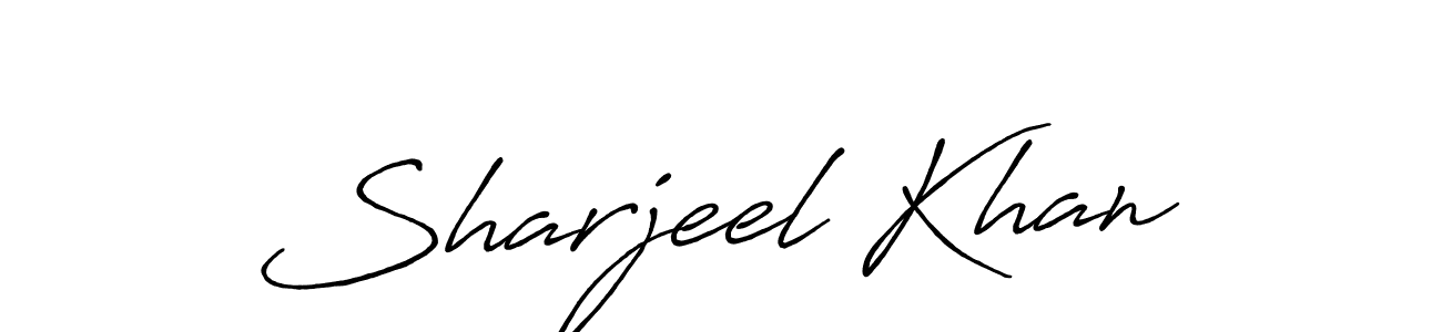 The best way (Antro_Vectra_Bolder) to make a short signature is to pick only two or three words in your name. The name Sharjeel Khan include a total of six letters. For converting this name. Sharjeel Khan signature style 7 images and pictures png