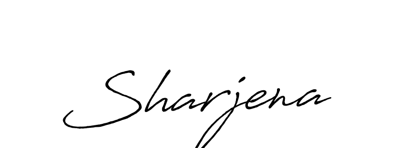 The best way (Antro_Vectra_Bolder) to make a short signature is to pick only two or three words in your name. The name Sharjena include a total of six letters. For converting this name. Sharjena signature style 7 images and pictures png