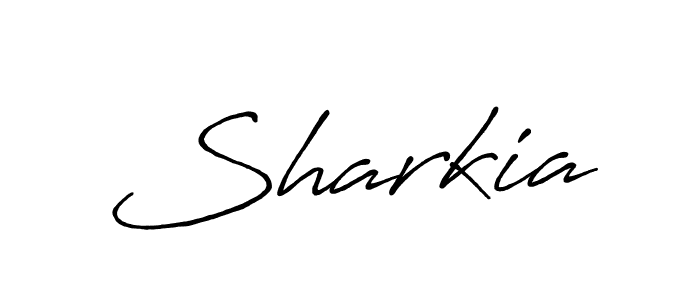 How to make Sharkia name signature. Use Antro_Vectra_Bolder style for creating short signs online. This is the latest handwritten sign. Sharkia signature style 7 images and pictures png
