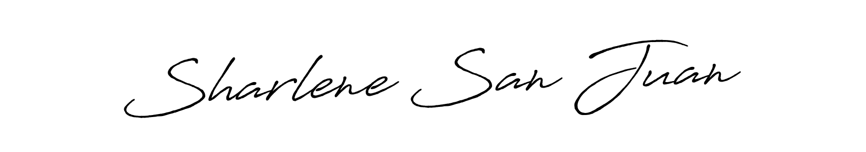 Also we have Sharlene San Juan name is the best signature style. Create professional handwritten signature collection using Antro_Vectra_Bolder autograph style. Sharlene San Juan signature style 7 images and pictures png