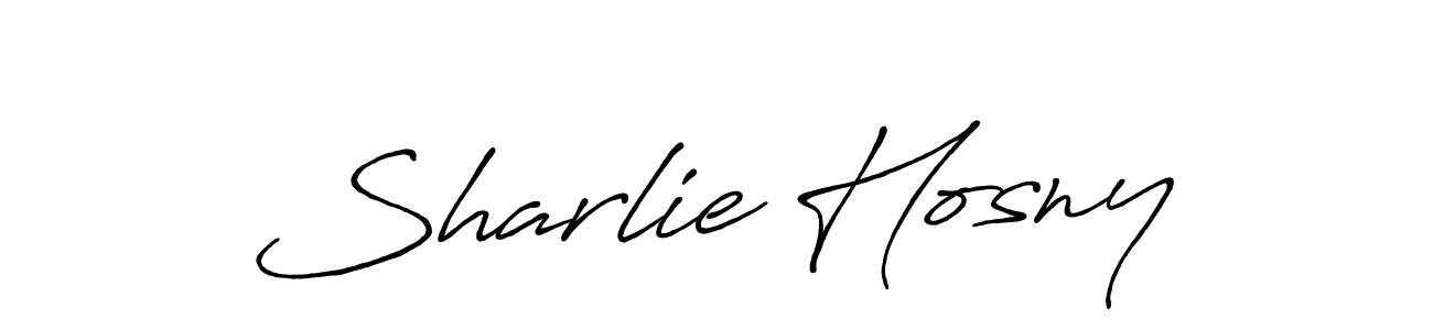 How to Draw Sharlie Hosny signature style? Antro_Vectra_Bolder is a latest design signature styles for name Sharlie Hosny. Sharlie Hosny signature style 7 images and pictures png