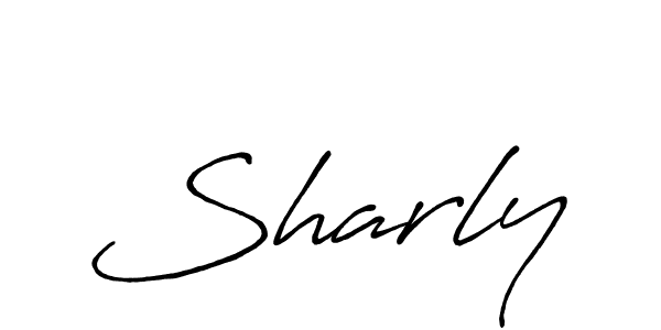 Design your own signature with our free online signature maker. With this signature software, you can create a handwritten (Antro_Vectra_Bolder) signature for name Sharly. Sharly signature style 7 images and pictures png