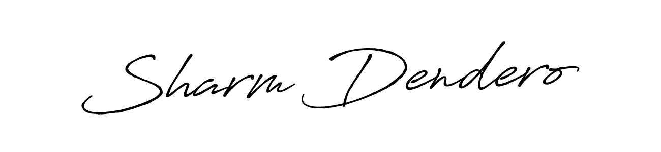 You should practise on your own different ways (Antro_Vectra_Bolder) to write your name (Sharm Dendero) in signature. don't let someone else do it for you. Sharm Dendero signature style 7 images and pictures png