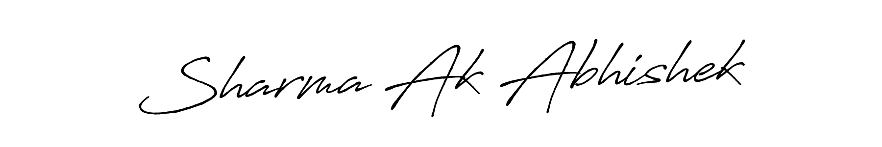 Sharma Ak Abhishek stylish signature style. Best Handwritten Sign (Antro_Vectra_Bolder) for my name. Handwritten Signature Collection Ideas for my name Sharma Ak Abhishek. Sharma Ak Abhishek signature style 7 images and pictures png