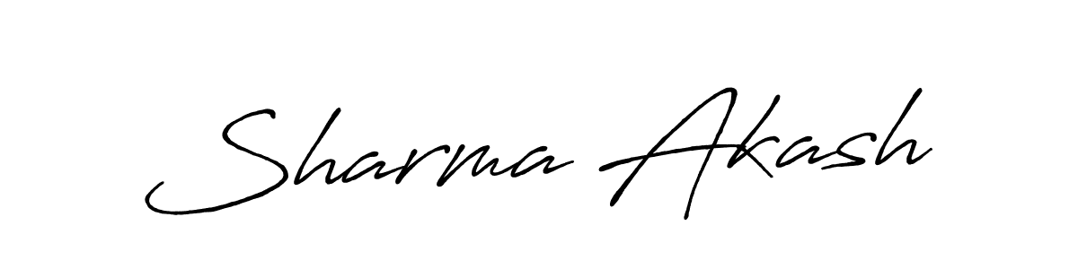 Design your own signature with our free online signature maker. With this signature software, you can create a handwritten (Antro_Vectra_Bolder) signature for name Sharma Akash. Sharma Akash signature style 7 images and pictures png