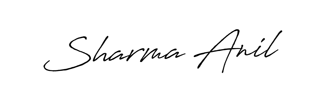 Also You can easily find your signature by using the search form. We will create Sharma Anil name handwritten signature images for you free of cost using Antro_Vectra_Bolder sign style. Sharma Anil signature style 7 images and pictures png