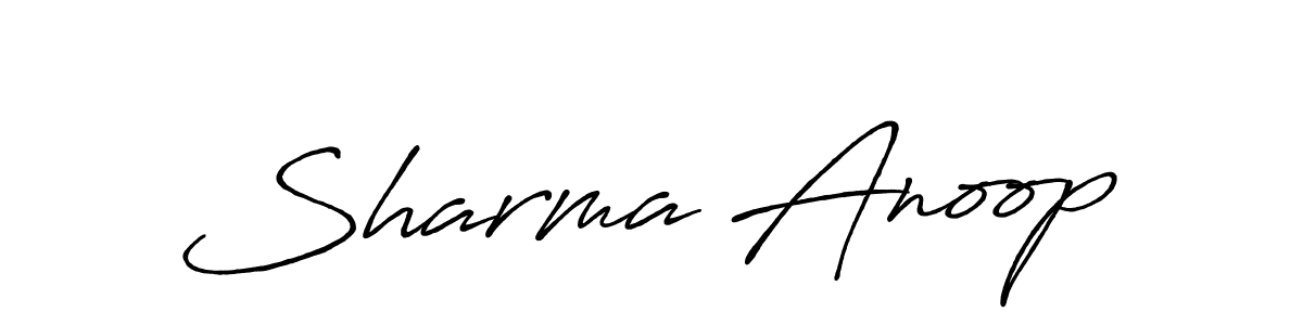 Sharma Anoop stylish signature style. Best Handwritten Sign (Antro_Vectra_Bolder) for my name. Handwritten Signature Collection Ideas for my name Sharma Anoop. Sharma Anoop signature style 7 images and pictures png