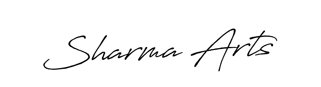 Sharma Arts stylish signature style. Best Handwritten Sign (Antro_Vectra_Bolder) for my name. Handwritten Signature Collection Ideas for my name Sharma Arts. Sharma Arts signature style 7 images and pictures png