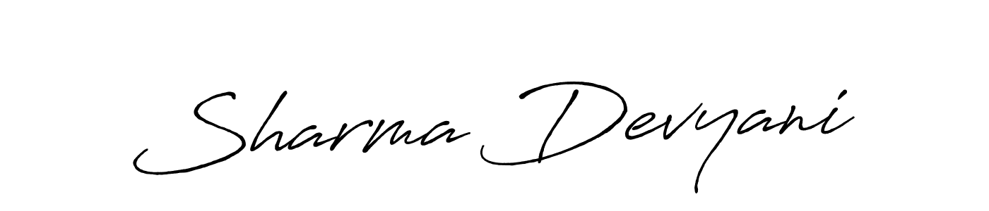 if you are searching for the best signature style for your name Sharma Devyani. so please give up your signature search. here we have designed multiple signature styles  using Antro_Vectra_Bolder. Sharma Devyani signature style 7 images and pictures png