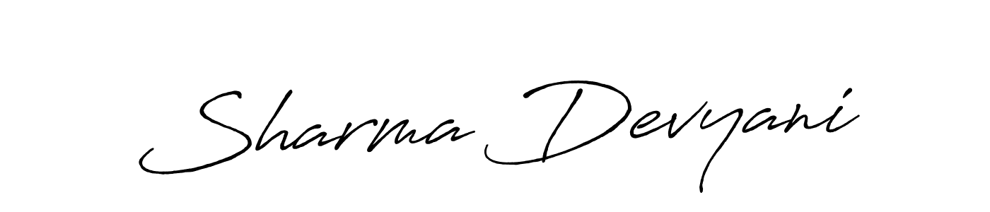 if you are searching for the best signature style for your name Sharma Devyani. so please give up your signature search. here we have designed multiple signature styles  using Antro_Vectra_Bolder. Sharma Devyani signature style 7 images and pictures png