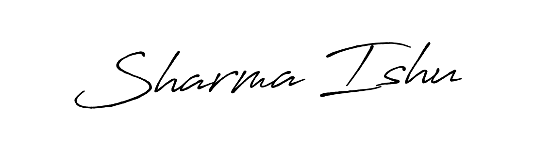 Also we have Sharma Ishu name is the best signature style. Create professional handwritten signature collection using Antro_Vectra_Bolder autograph style. Sharma Ishu signature style 7 images and pictures png