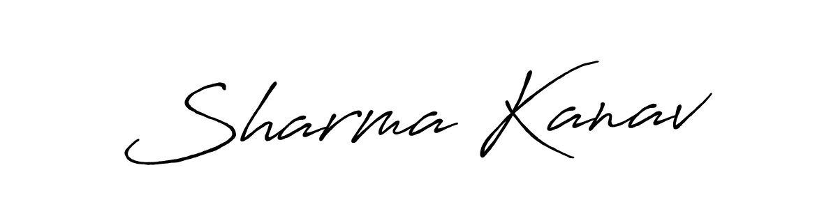 How to make Sharma Kanav signature? Antro_Vectra_Bolder is a professional autograph style. Create handwritten signature for Sharma Kanav name. Sharma Kanav signature style 7 images and pictures png