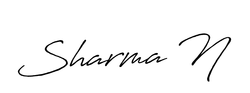 This is the best signature style for the Sharma N name. Also you like these signature font (Antro_Vectra_Bolder). Mix name signature. Sharma N signature style 7 images and pictures png