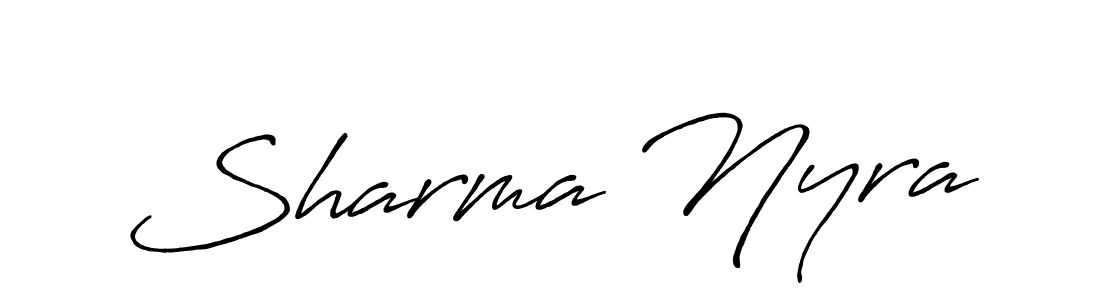 See photos of Sharma Nyra official signature by Spectra . Check more albums & portfolios. Read reviews & check more about Antro_Vectra_Bolder font. Sharma Nyra signature style 7 images and pictures png