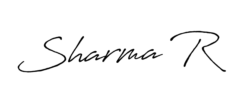 Use a signature maker to create a handwritten signature online. With this signature software, you can design (Antro_Vectra_Bolder) your own signature for name Sharma R. Sharma R signature style 7 images and pictures png