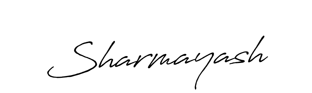 Design your own signature with our free online signature maker. With this signature software, you can create a handwritten (Antro_Vectra_Bolder) signature for name Sharmayash. Sharmayash signature style 7 images and pictures png
