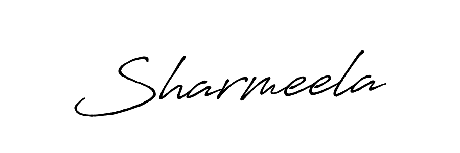 How to make Sharmeela name signature. Use Antro_Vectra_Bolder style for creating short signs online. This is the latest handwritten sign. Sharmeela signature style 7 images and pictures png