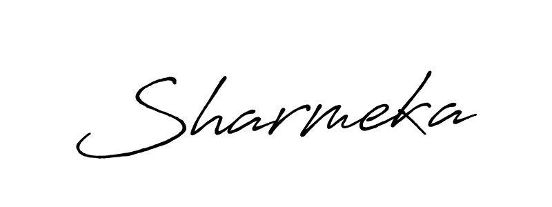 How to make Sharmeka name signature. Use Antro_Vectra_Bolder style for creating short signs online. This is the latest handwritten sign. Sharmeka signature style 7 images and pictures png