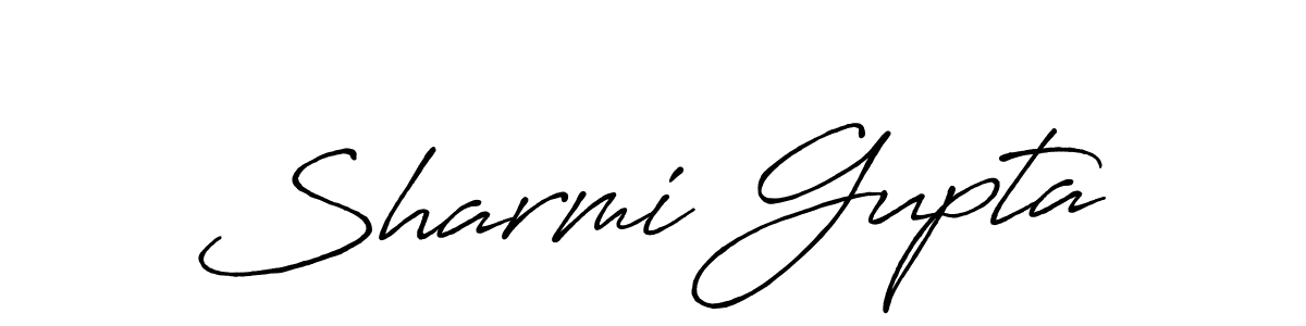 Also we have Sharmi Gupta name is the best signature style. Create professional handwritten signature collection using Antro_Vectra_Bolder autograph style. Sharmi Gupta signature style 7 images and pictures png