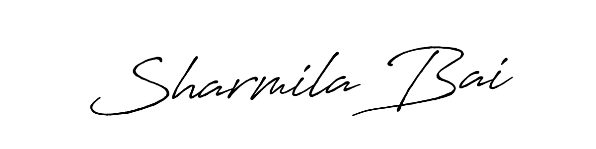 Antro_Vectra_Bolder is a professional signature style that is perfect for those who want to add a touch of class to their signature. It is also a great choice for those who want to make their signature more unique. Get Sharmila Bai name to fancy signature for free. Sharmila Bai signature style 7 images and pictures png
