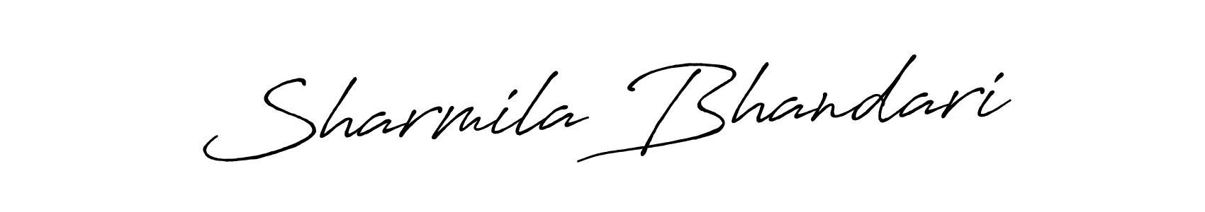 Also we have Sharmila Bhandari name is the best signature style. Create professional handwritten signature collection using Antro_Vectra_Bolder autograph style. Sharmila Bhandari signature style 7 images and pictures png