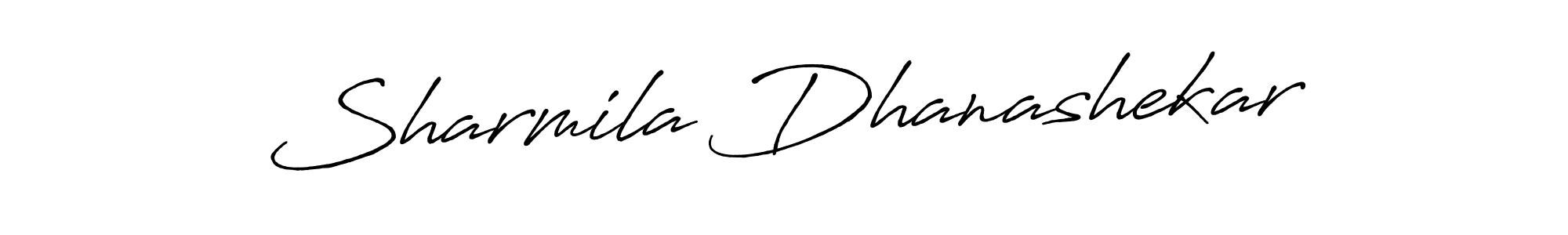 Design your own signature with our free online signature maker. With this signature software, you can create a handwritten (Antro_Vectra_Bolder) signature for name Sharmila Dhanashekar. Sharmila Dhanashekar signature style 7 images and pictures png