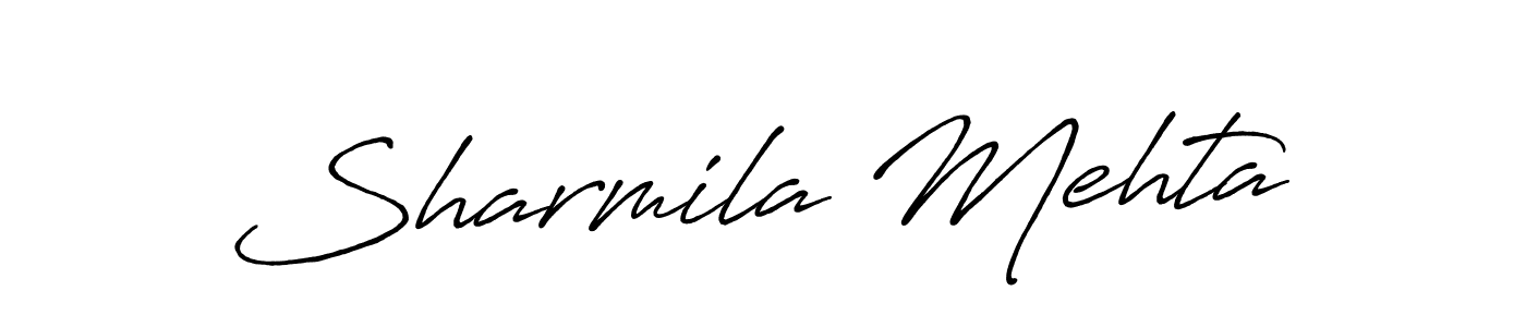 Use a signature maker to create a handwritten signature online. With this signature software, you can design (Antro_Vectra_Bolder) your own signature for name Sharmila Mehta. Sharmila Mehta signature style 7 images and pictures png
