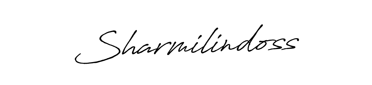 It looks lik you need a new signature style for name Sharmilindoss. Design unique handwritten (Antro_Vectra_Bolder) signature with our free signature maker in just a few clicks. Sharmilindoss signature style 7 images and pictures png