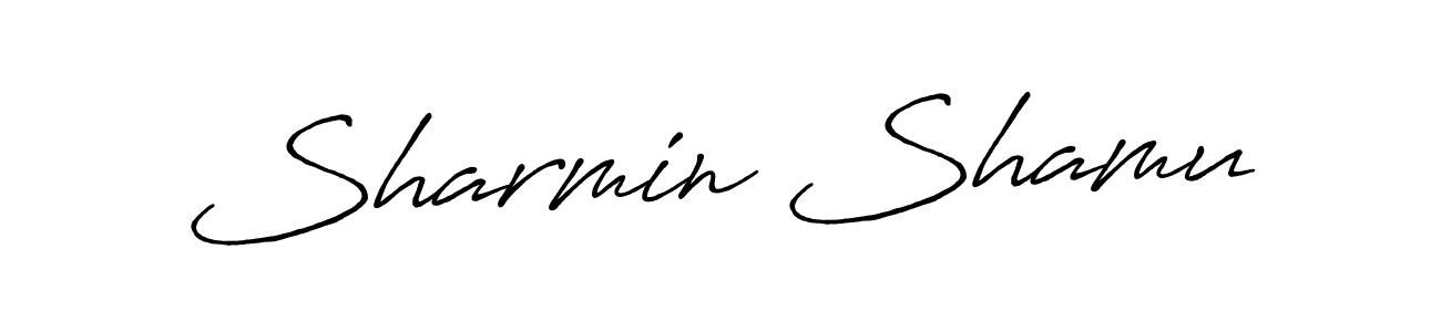 Once you've used our free online signature maker to create your best signature Antro_Vectra_Bolder style, it's time to enjoy all of the benefits that Sharmin Shamu name signing documents. Sharmin Shamu signature style 7 images and pictures png