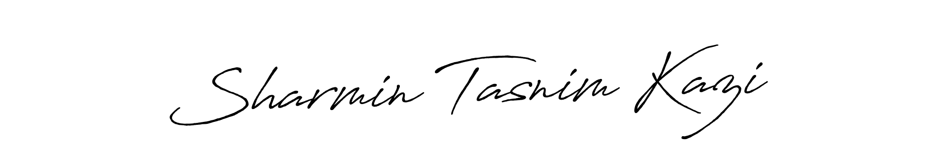 The best way (Antro_Vectra_Bolder) to make a short signature is to pick only two or three words in your name. The name Sharmin Tasnim Kazi include a total of six letters. For converting this name. Sharmin Tasnim Kazi signature style 7 images and pictures png